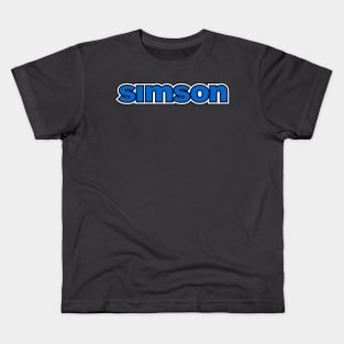 Simson logo (blue) Kids T-Shirt